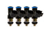 Four Cylinder 850cc Custom Injector Set (38mm height only) (isc-0850h-4)