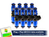 1200cc (130 lbs/hr at OE 58 PSI fuel pressure) FIC Fuel Injector Clinic Injector Set for SBC engines (High-Z) (is300-1200h)