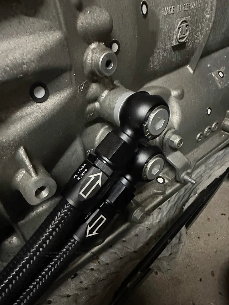 Domiworks Engineering Oil Cooler Adapter - Dodge 8HP - Full Flow