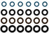 Seal kit for Fuel Injector Clinic high-z 3000GT VR4, RB26, or 7M-GTE injectors (slk-135-185x6h)
