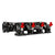 FuelTech TTR CNC Billet Intake Manifold 4 Injector for Yamaha 1900 PWC jet ski 1.9L - shown with injectors.
