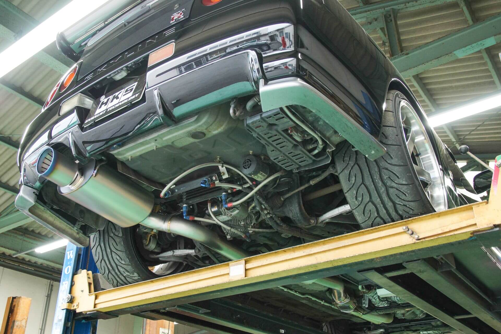 HKS Super Turbo Muffler Exhaust System for Nissan Skyline GT-R R32 R33 ...