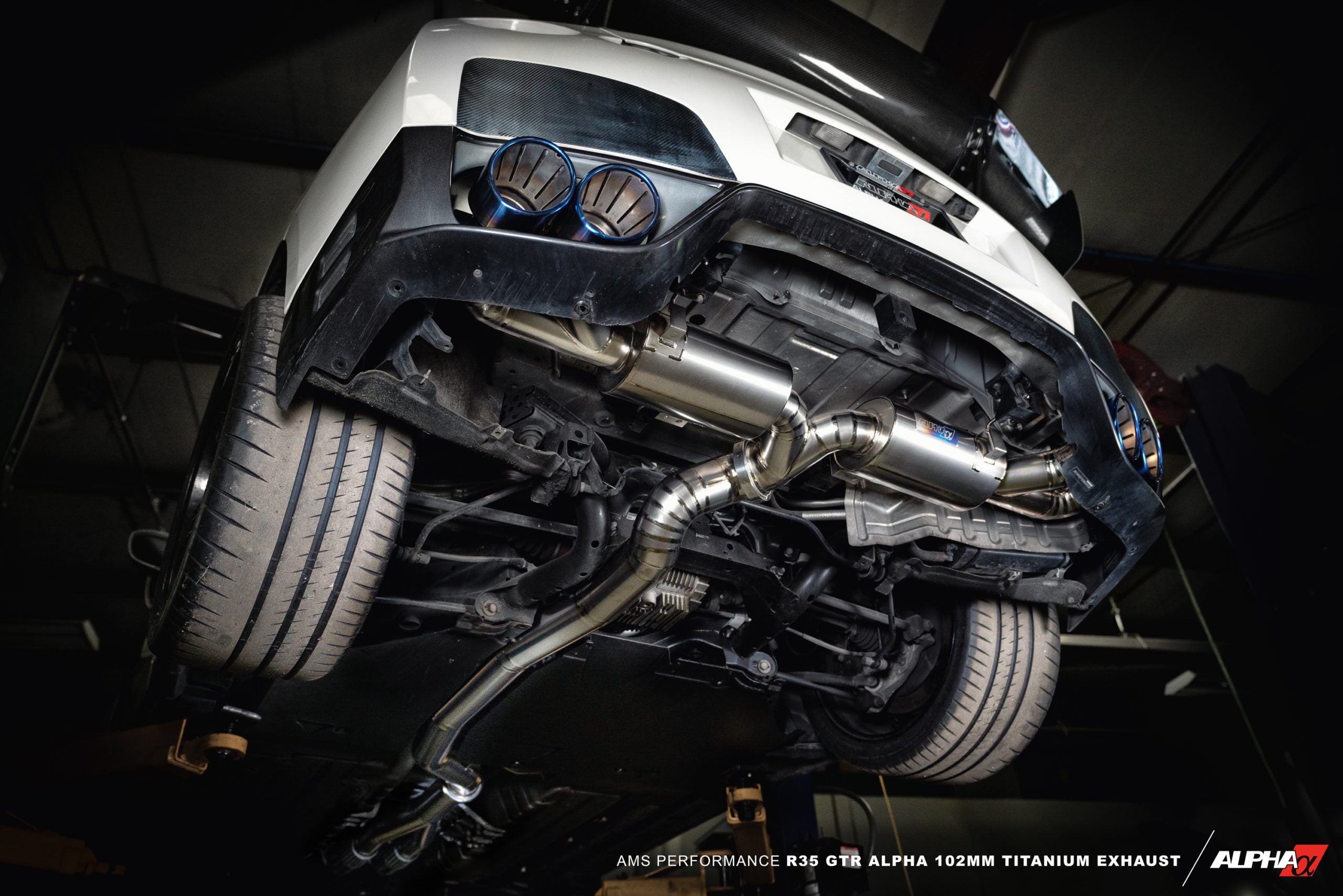 AMS Performance Alpha 102mm Titanium Exhaust for Nissan GTR R35