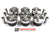 Induction Performance Toyota 2JZ Forged Pistons by Diamond Racing - 87mm Bore - 86mm Stroke 3.0L
