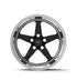 Weld Wheels RT-S S71 -- 18x9.0 5x4.5 High Pad 6.1" B/S +28mm -- Black FRONT for Toyota Supra