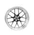 Weld Wheels RT-S S77 -- 18x9.0 5x4.5 High Pad 6.1" B/S +28mm -- Black FRONT for Toyota Supra